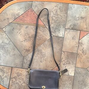 Coach Dark Gray Leather Crossbody Bag